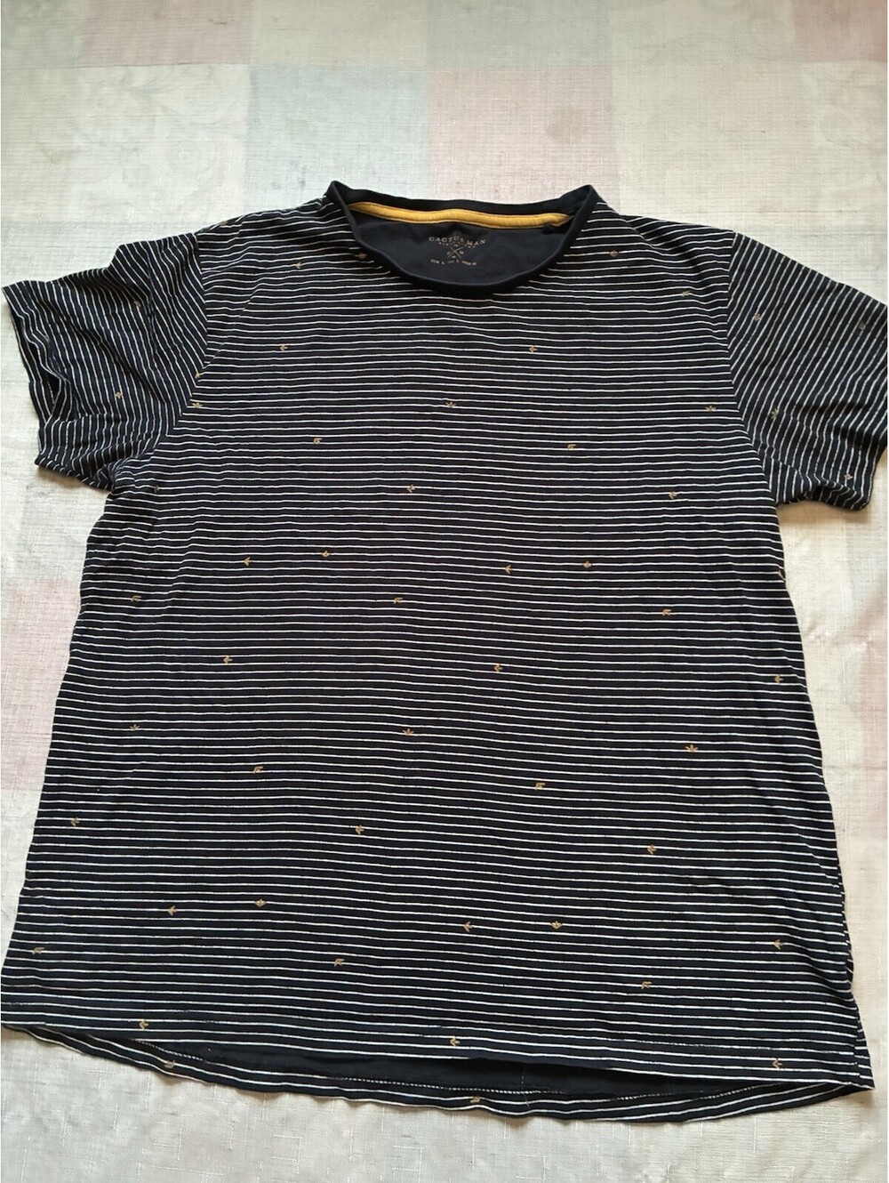 Cactus Man Ricky Singh Men’s L Navy Striped T-Shirt -0003